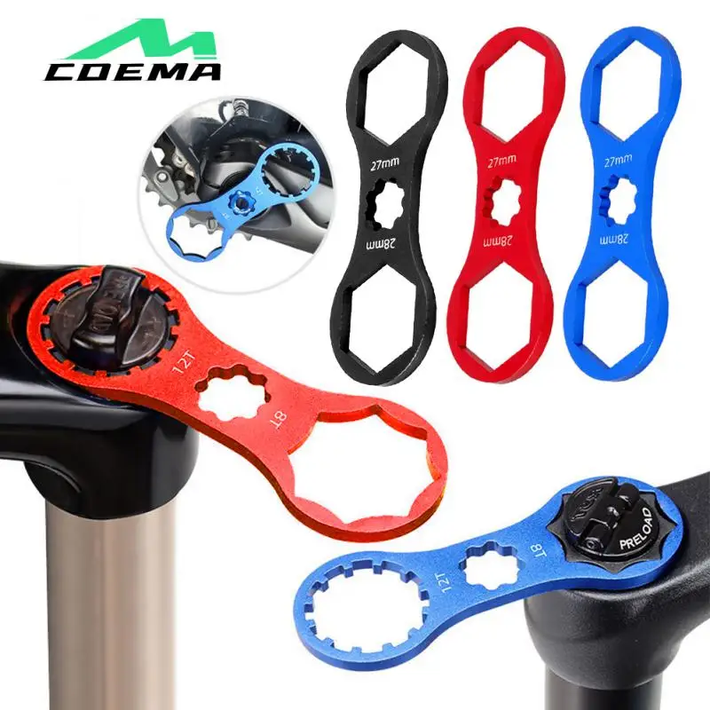 Aluminum Alloy Bicycle Wrench Eat Treatment Anodic Oxidation Three-in-one Wrench High Strength Front Fork Houlder Cover Wrench
Aluminum Alloy Bicycle Wrench Eat Treatment Anodic Oxidation Three-in-one Wrench High Strength Front Fork Houlder Cover Wrench