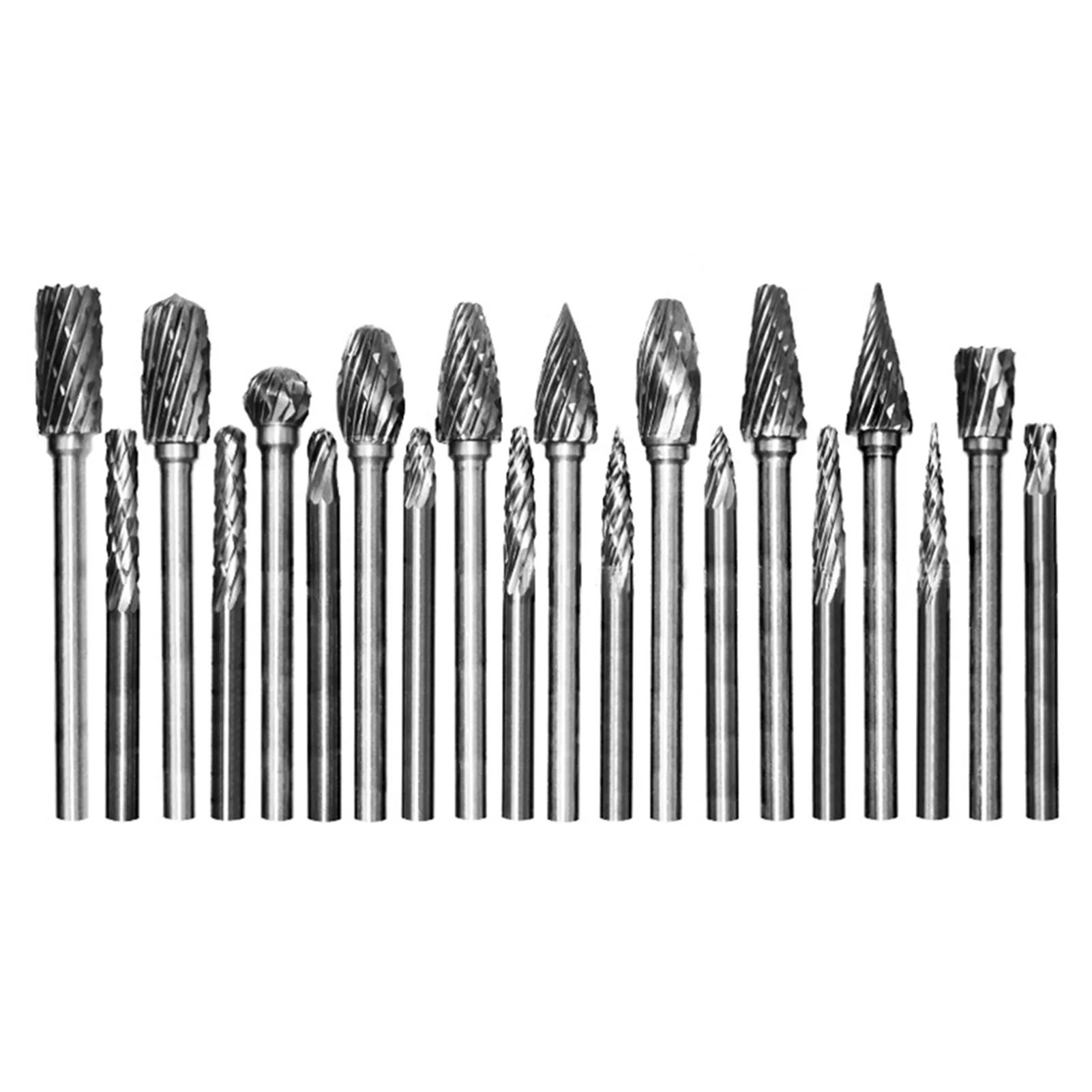 20pcs Metal Carving For Drill Tungsten Carbide Burr Double Cut 3mm 6mm Polishing Grinder Bit Set DIY Multifunctional Rotary Tool
20pcs Metal Carving For Drill Tungsten Carbide Burr Double Cut 3mm 6mm Polishing Grinder Bit Set DIY Multifunctional Rotary Tool