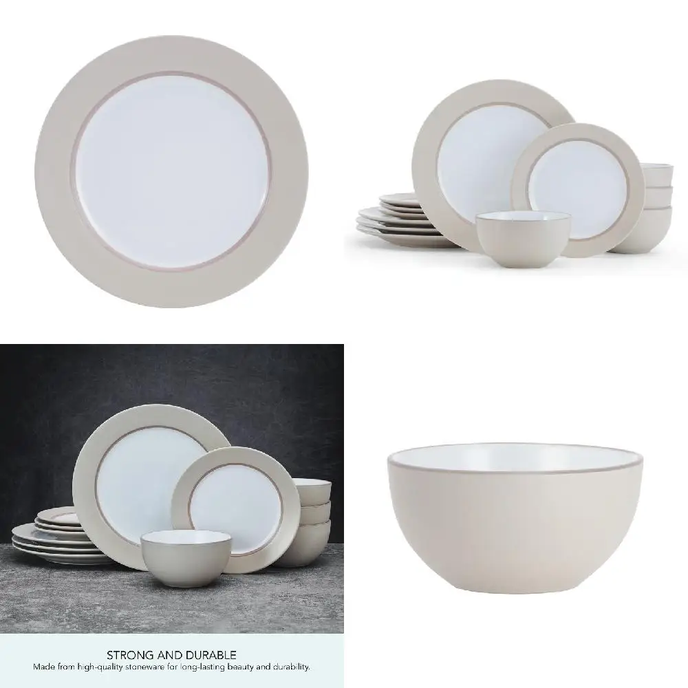 Gorgeous White 12-Piece Round Stoneware Dinnerware Set - Perfect for Everyday Home Entertaining and Dining.
Gorgeous White 12-Piece Round Stoneware Dinnerware Set - Perfect for Everyday Home Entertaining and Dining.