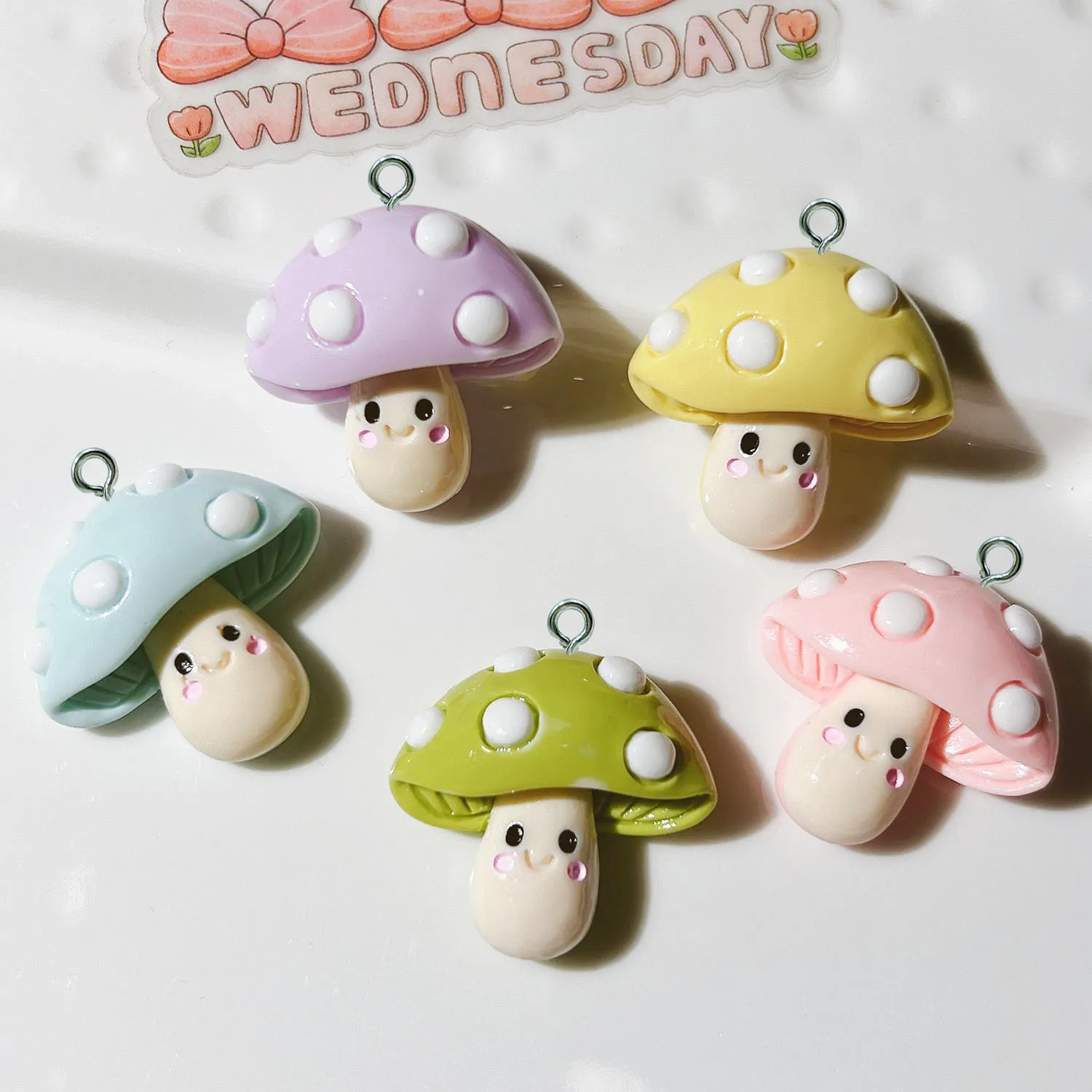 10pcs Cartoon Mushroom Resin Earring Charms DIY Findings Keychain Bracelets Pendant for Jewelry Making Accessories
10pcs Cartoon Mushroom Resin Earring Charms DIY Findings Keychain Bracelets Pendant for Jewelry Making Accessories