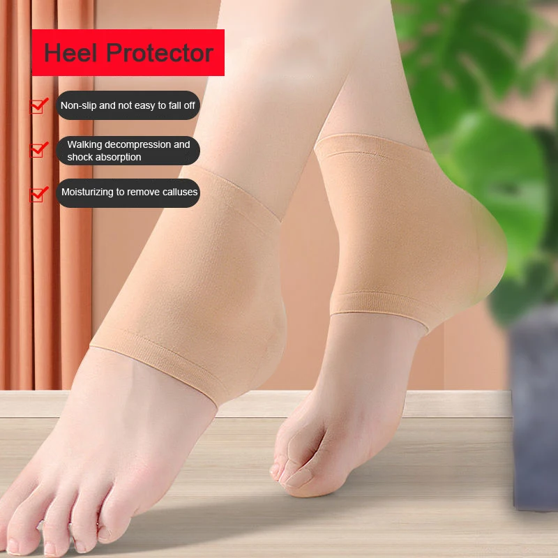 2Pcs Silicone Heel Protector Feet Skin Care Socks Sleeve Heel Spur Pads For Relief Plantar Fasciitis Heel Pain Reduce Pressure
2Pcs Silicone Heel Protector Feet Skin Care Socks Sleeve Heel Spur Pads For Relief Plantar Fasciitis Heel Pain Reduce Pressure