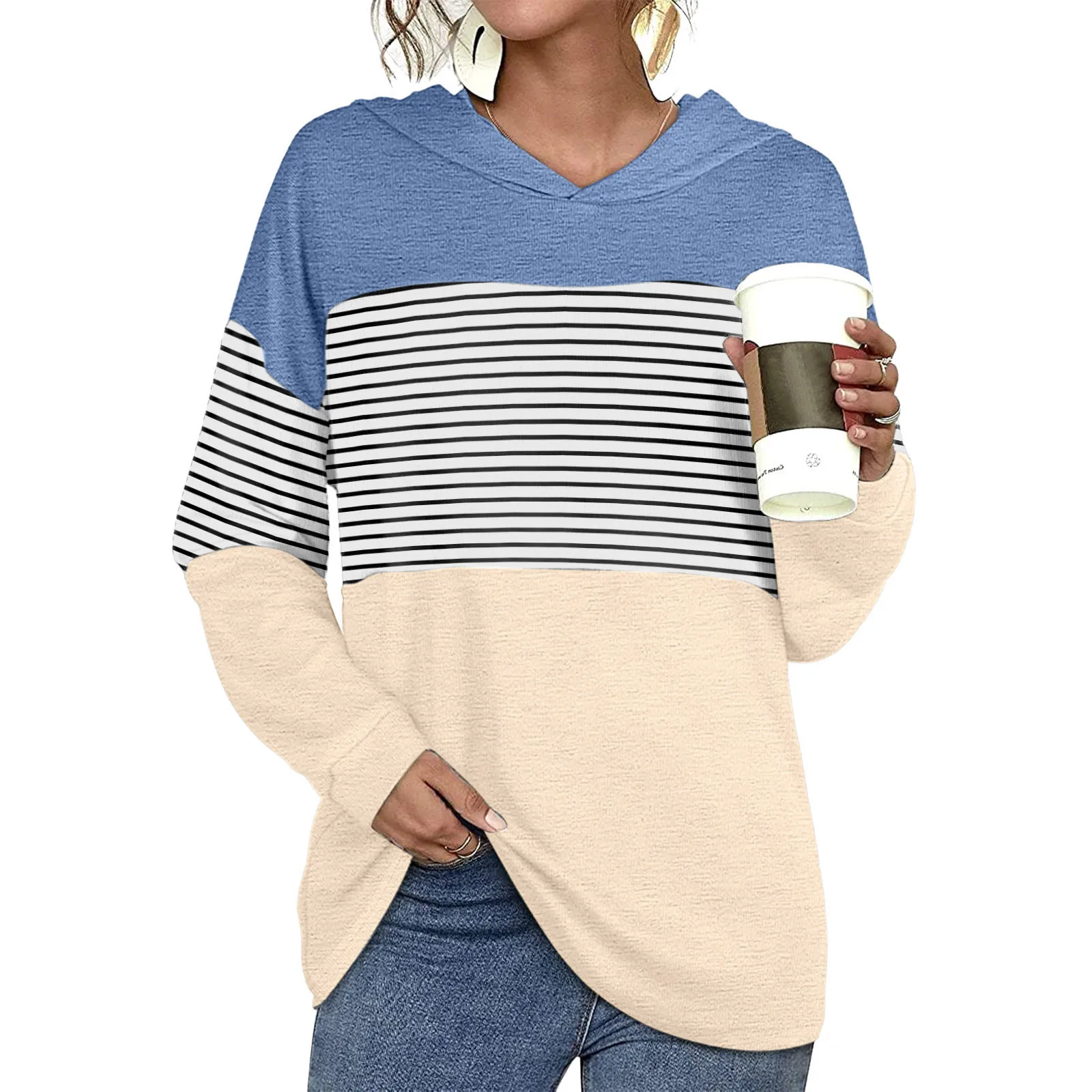 Black Sweatshirt Zip up Womens Hoodies Women’s Stitching Pullover Print Fashion Women's Pullover Fleece Cute Sweatshirts Girls
Black Sweatshirt Zip up Womens Hoodies Women’s Stitching Pullover Print Fashion Women's Pullover Fleece Cute Sweatshirts Girls