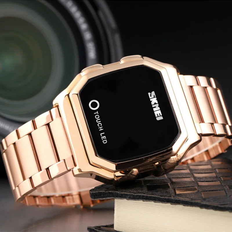 SKMEI Touch LED Digital Gold Watches Mens Date Time Creative Men Wristwatches Fashion Waterproof Sport Watch Reloj Hombre
SKMEI Touch LED Digital Gold Watches Mens Date Time Creative Men Wristwatches Fashion Waterproof Sport Watch Reloj Hombre