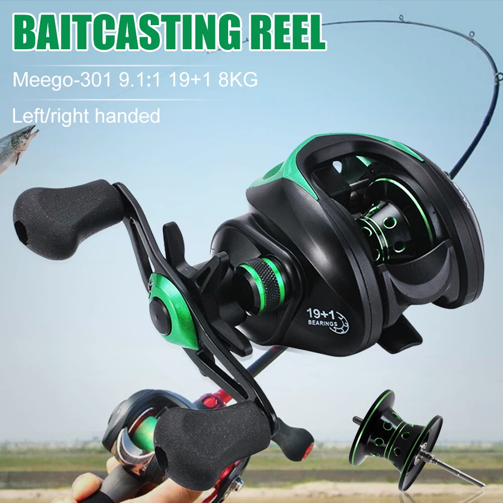 Fishing Reel 19+1 Ball Bearings Baitcasting Fishing Reel Lightweight High Speed 9.1:1 Reels Gear Fishing Tackle
Fishing Reel 19+1 Ball Bearings Baitcasting Fishing Reel Lightweight High Speed 9.1:1 Reels Gear Fishing Tackle