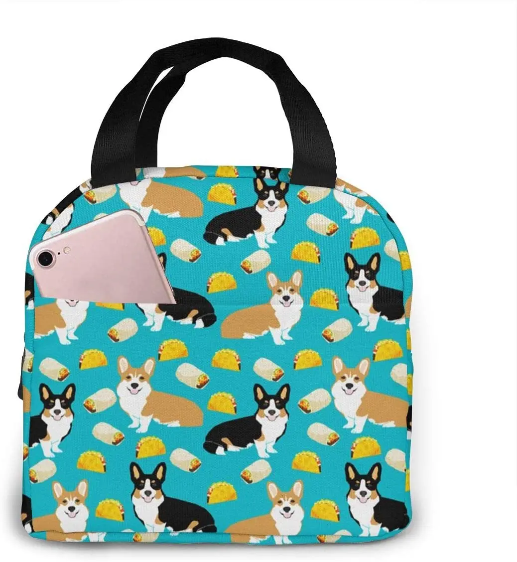 Tacos Cute Corgi Dogs Insulated Lunch Bag Leakproof Cooler Lunch Box for Men Women Adult - Reusable Thermal Tote Bag
Tacos Cute Corgi Dogs Insulated Lunch Bag Leakproof Cooler Lunch Box for Men Women Adult - Reusable Thermal Tote Bag