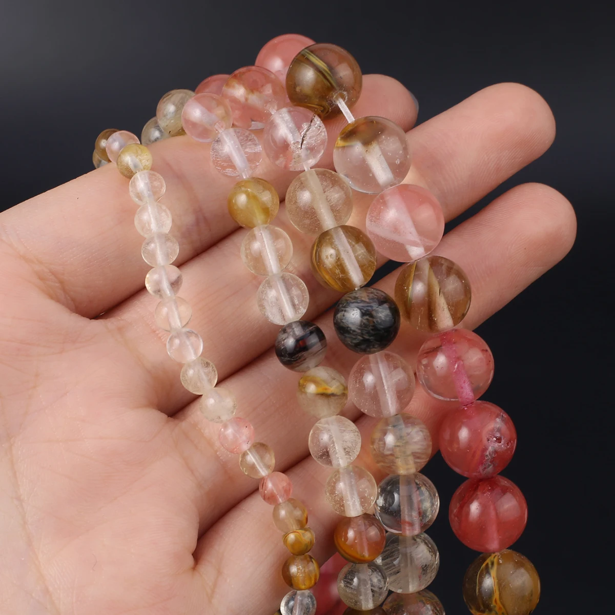 Fashion Watermelon Tourmaline Beads Natural Stone Jades Round Crystal Loose Beads for Jewelry Making DIY Necklace Bracelets
Fashion Watermelon Tourmaline Beads Natural Stone Jades Round Crystal Loose Beads for Jewelry Making DIY Necklace Bracelets