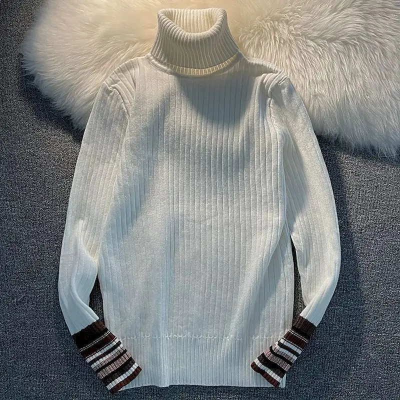 New Women's Turtleneck Pullover 2022 Fall Winter High Quality Women's Clothing Pure Color Fashion Casual Slim Turtleneck Sweater
New Women's Turtleneck Pullover 2022 Fall Winter High Quality Women's Clothing Pure Color Fashion Casual Slim Turtleneck Sweater