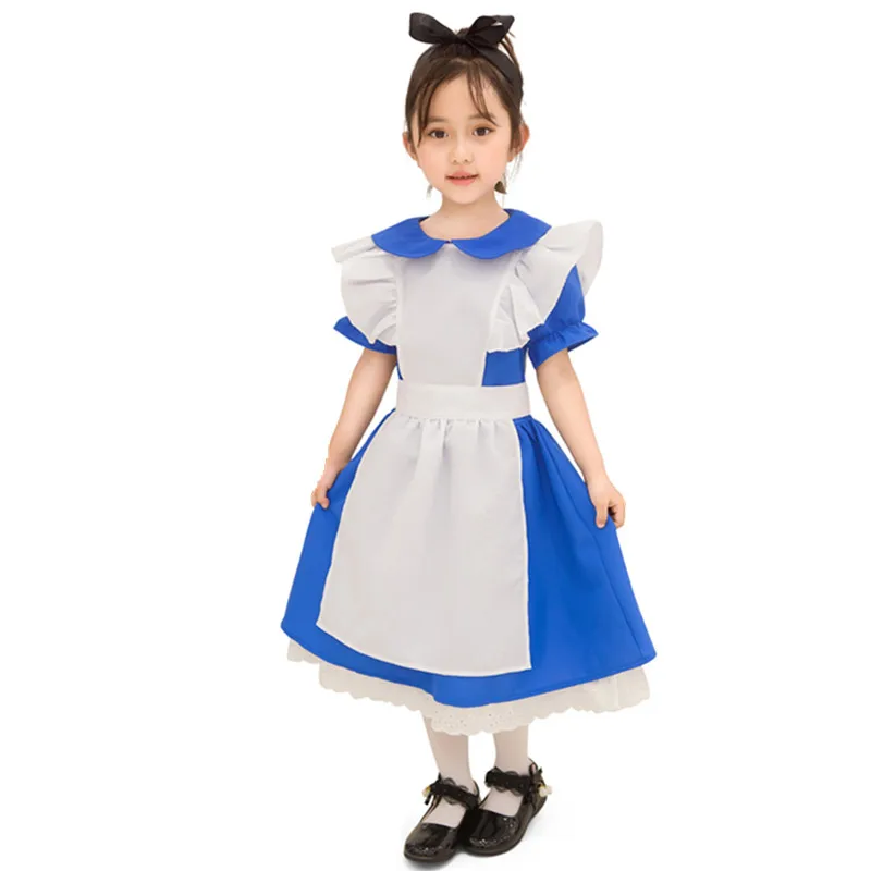 Blue Alice In Wonderland Halloween Costume For Kids Princess Party Lolita Maid Dress Carnival Cosplay Costumes
Blue Alice In Wonderland Halloween Costume For Kids Princess Party Lolita Maid Dress Carnival Cosplay Costumes