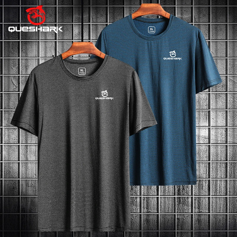 QUESHARK Men Elastic Quick Dry Short Sleeve Sports Running T Shirt Breathable Loose T-shirts Tees Fitness Gym Workout Top
QUESHARK Men Elastic Quick Dry Short Sleeve Sports Running T Shirt Breathable Loose T-shirts Tees Fitness Gym Workout Top