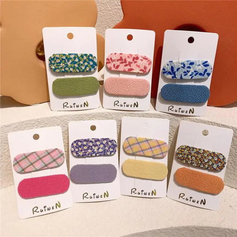 Baby Hair Clips Girls Hair Pins Floral Print Plaid Hair Accessories Children Kids Hair Grips Barrettes 2 Piece/lot
Baby Hair Clips Girls Hair Pins Floral Print Plaid Hair Accessories Children Kids Hair Grips Barrettes 2 Piece/lot