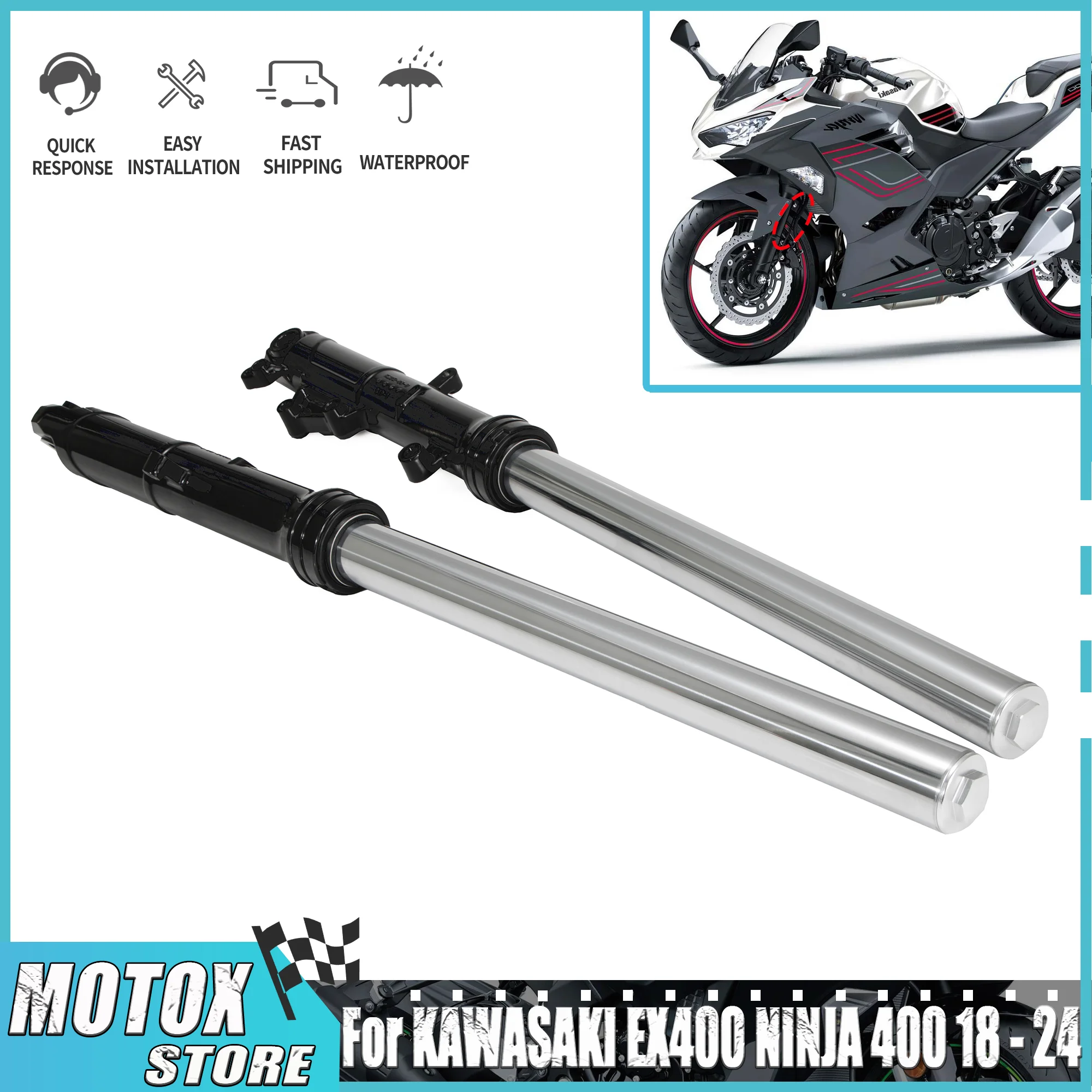 Подходит для KAWASAKI EX400 NINJA 400 2018-2024 2019 2020 2022 2023 EX 400 Ninja400 Комплект переднего амортизатора вилки подвески
Подходит для KAWASAKI EX400 NINJA 400 2018-2024 2019 2020 2022 2023 EX 400 Ninja400 Комплект переднего амортизатора вилки подвески