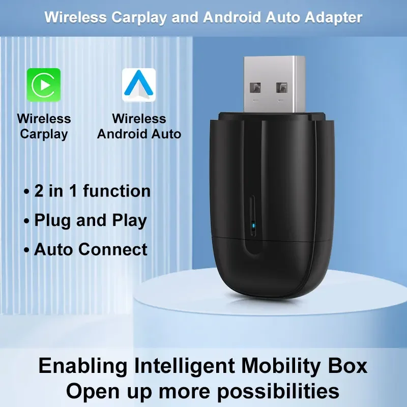 Адаптер FLIXIVI 2-в-1 Для Беспроводного Подключения CarPlay/Android Auto
Адаптер FLIXIVI 2-в-1 Для Беспроводного Подключения CarPlay/Android Auto