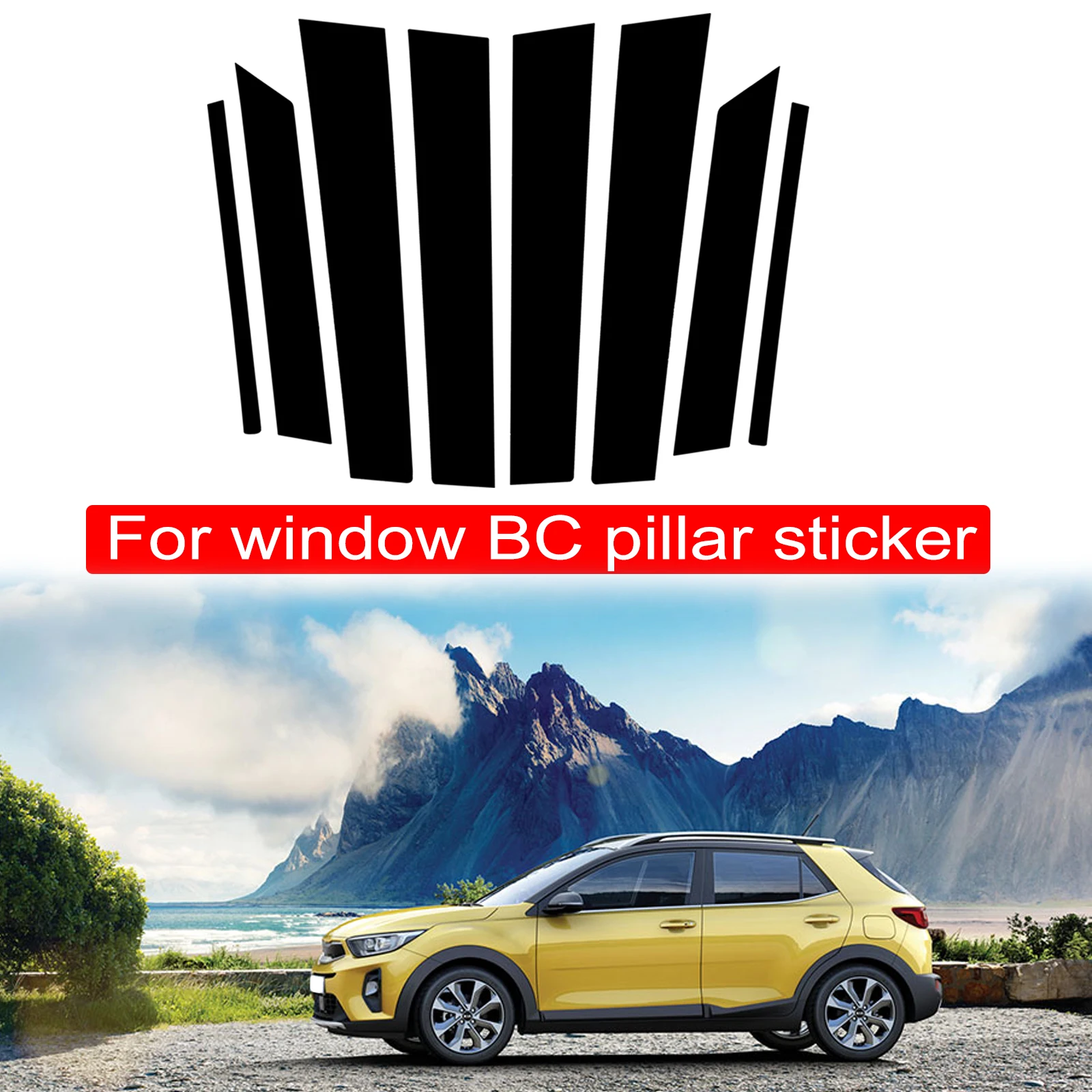 8PCS Polished Pillar Posts Fit For KIA Stonic 2018-2022 Car Window Trim Cover BC Column Sticker
8PCS Polished Pillar Posts Fit For KIA Stonic 2018-2022 Car Window Trim Cover BC Column Sticker