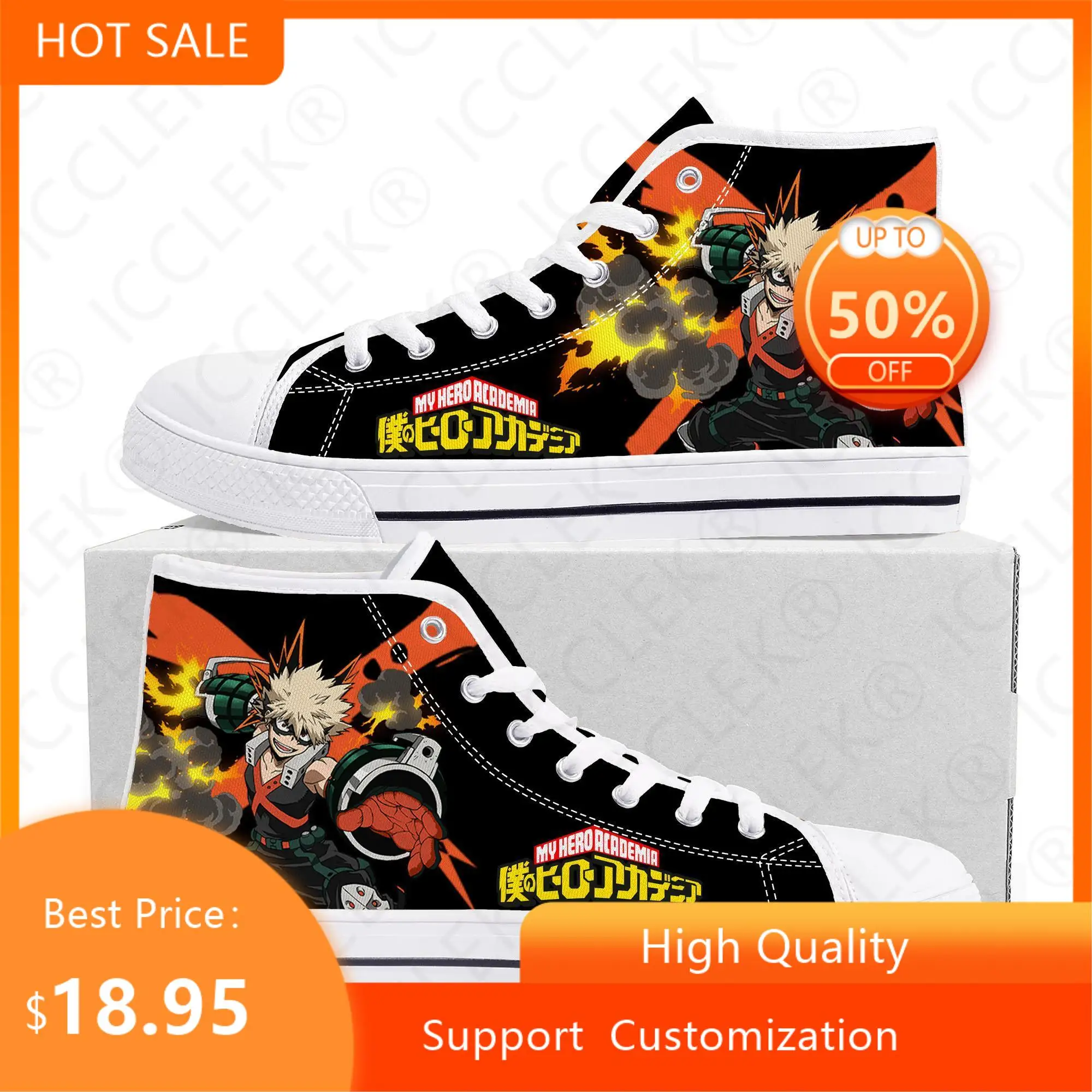 Manga Katsuki Bakugou High Top Sneakers My Hero Academia Mens Womens Teenager Canvas Sneaker Casual Couple Shoes Custom Shoe
Manga Katsuki Bakugou High Top Sneakers My Hero Academia Mens Womens Teenager Canvas Sneaker Casual Couple Shoes Custom Shoe