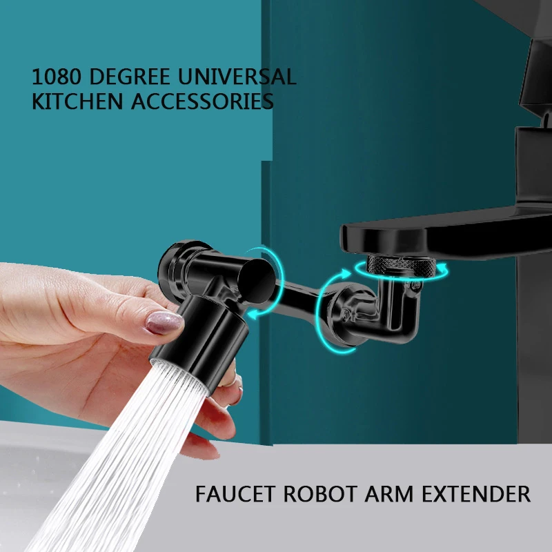 1080° Rotatable Splash Filter Universal Kitchen Faucet Sprayer Black Flexible Bathroom Tap Extender Adapter Foam Nozzle
1080° Rotatable Splash Filter Universal Kitchen Faucet Sprayer Black Flexible Bathroom Tap Extender Adapter Foam Nozzle
