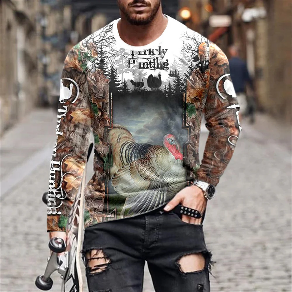 Men's T-shirt Long Sleeve Top Animal Print Round Neck T-shirt 3D Fishing T-shirt Men's Autumn Oversized Loose Fitting Clothing
Men's T-shirt Long Sleeve Top Animal Print Round Neck T-shirt 3D Fishing T-shirt Men's Autumn Oversized Loose Fitting Clothing
