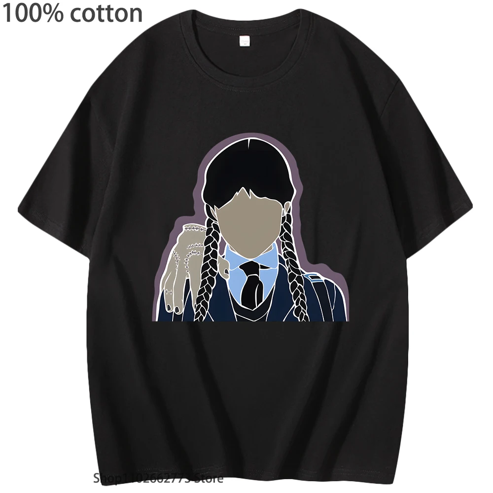 Wednesday Addams T-Shirts Cartoon Anime Shirts Women Tees 100% Cotton Tops Harajuku TV Series Tshirt Y2k Clothes Streetwear Men
Wednesday Addams T-Shirts Cartoon Anime Shirts Women Tees 100% Cotton Tops Harajuku TV Series Tshirt Y2k Clothes Streetwear Men