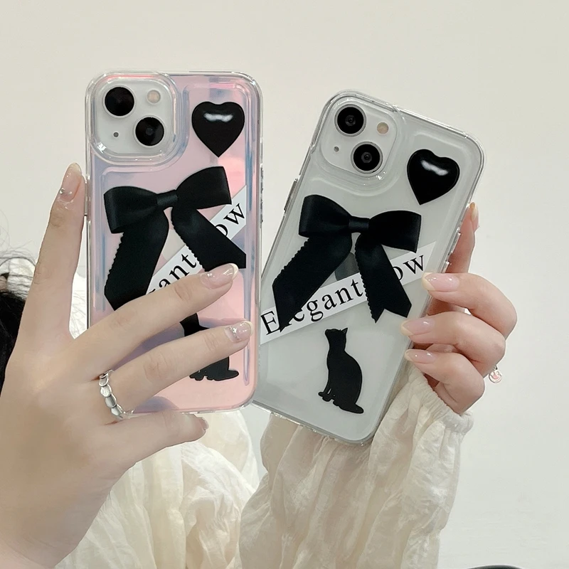 Cute Cartoon Cat Bow tie Clear Shockproof Phone Case For iPhone 13 Pro Max 11 12 Pro Max XS Max XR X Acrylic Back Cover Coque
Cute Cartoon Cat Bow tie Clear Shockproof Phone Case For iPhone 13 Pro Max 11 12 Pro Max XS Max XR X Acrylic Back Cover Coque