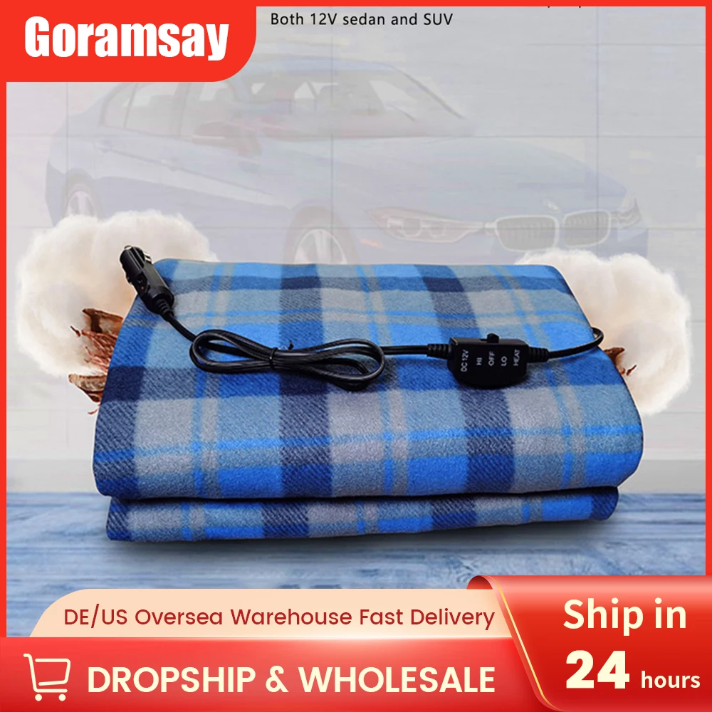 Plaid Electric Heated Blanket Mat for 12V Car Suv Rv Fleece Heated Blanket Temperature Adjustable Warm Blanket for Autumn Winter
Plaid Electric Heated Blanket Mat for 12V Car Suv Rv Fleece Heated Blanket Temperature Adjustable Warm Blanket for Autumn Winter