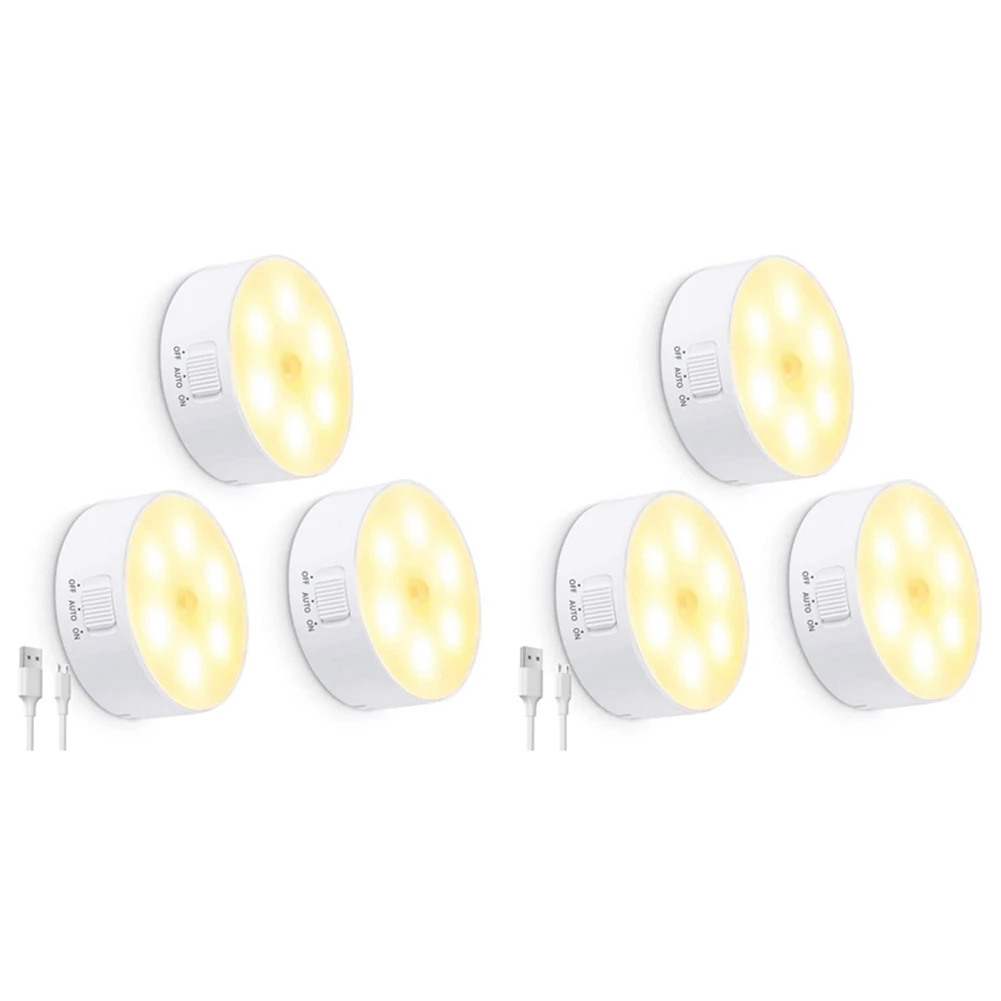 6 Packs LED Night Light Motion Sensor Activated Magnet Stick No As Kitchen Bedroom Closet Toilet Bathroom Cabinet Stair
6 Packs LED Night Light Motion Sensor Activated Magnet Stick No As Kitchen Bedroom Closet Toilet Bathroom Cabinet Stair
