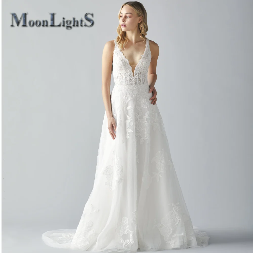 MoonlightShadow Sweet Romantic Wedding Dress 2023 Zipper A-Line Tank Train Sexy Ladies Party Vestido De Casamento Customised
MoonlightShadow Sweet Romantic Wedding Dress 2023 Zipper A-Line Tank Train Sexy Ladies Party Vestido De Casamento Customised