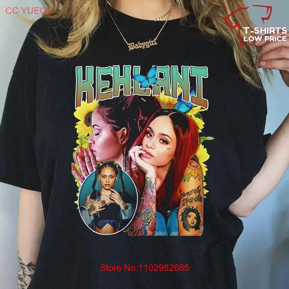 Хлопковая рубашка с коротким рукавом для фанатов Kehlani Music Black S-4XL Gift Fans