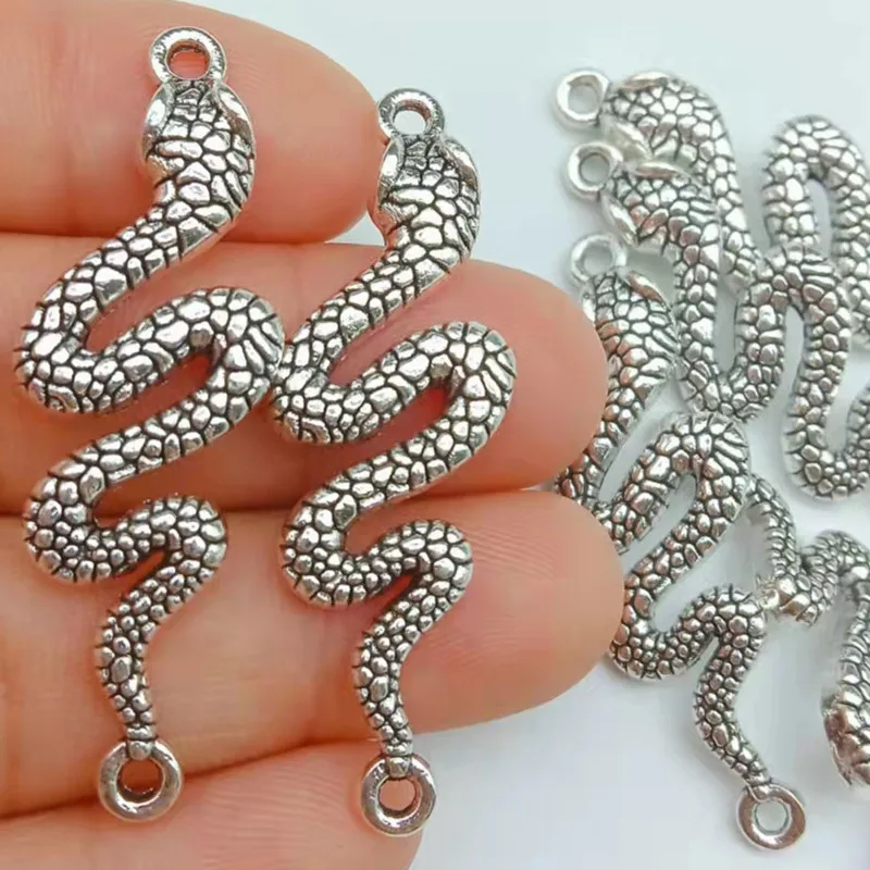 5pcs 44x14mm Antique Silver Color Snake Connector Charms Pendants For Jewelry Making DIY Craft Handmade
5pcs 44x14mm Antique Silver Color Snake Connector Charms Pendants For Jewelry Making DIY Craft Handmade