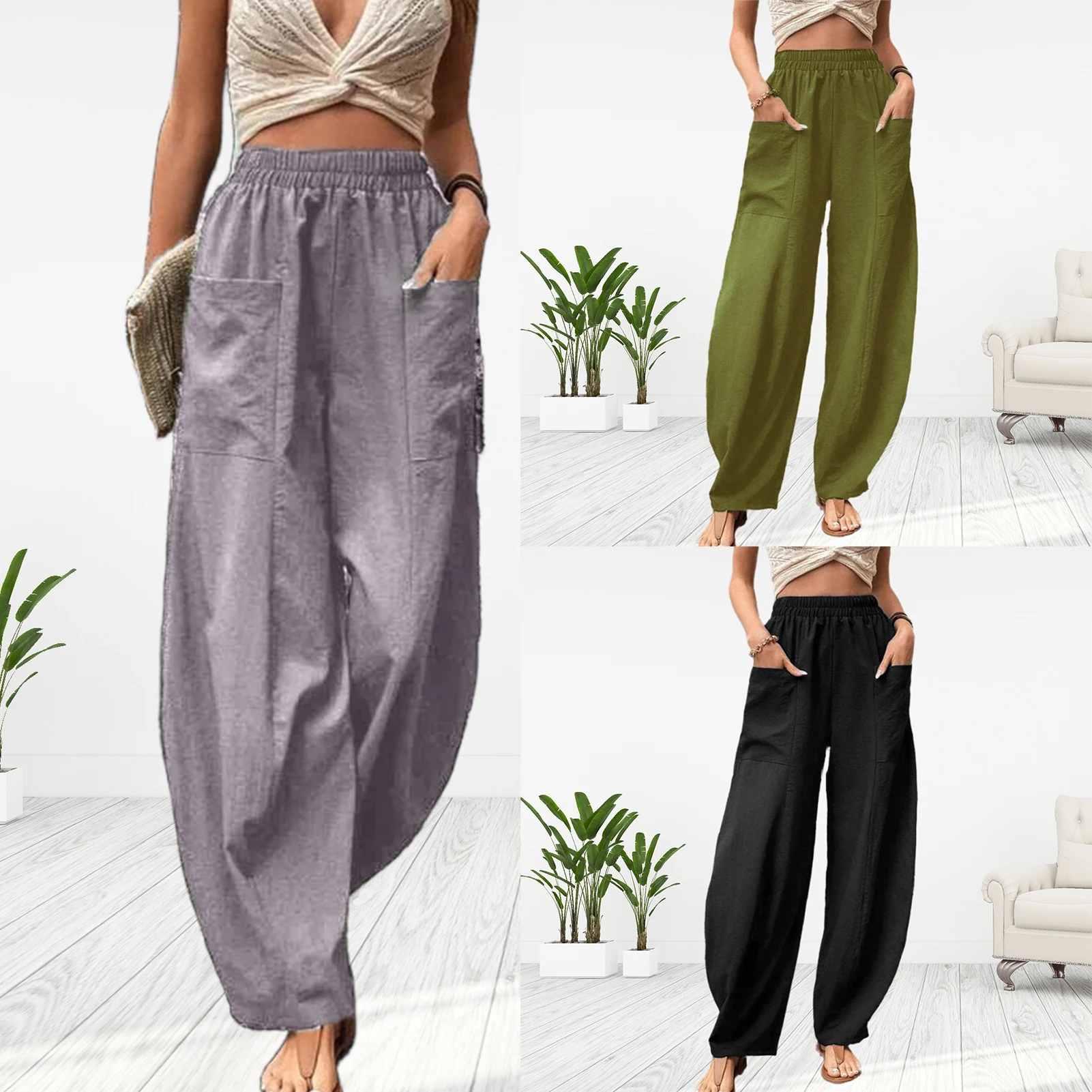 Y2K Womens Cargo Pants Wide Legs Casual Streetwear Loose Baggy Vintage Beach Pants Cotton Linen Sweatpants Female Vintage Jogger
Y2K Womens Cargo Pants Wide Legs Casual Streetwear Loose Baggy Vintage Beach Pants Cotton Linen Sweatpants Female Vintage Jogger