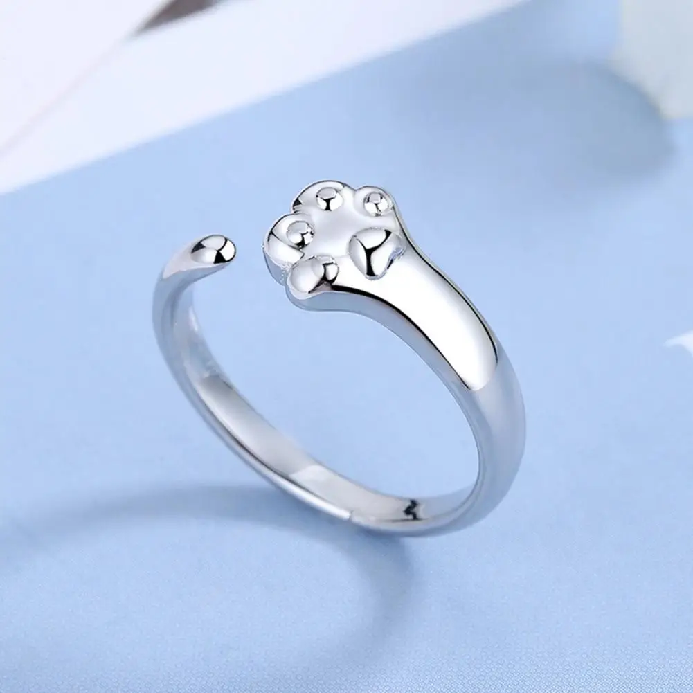 Women Ring All-match Fine Workmanship Dress Up Women Girl Animal Cat Paw Party Ring Jewelry Party Ring for Daily Wear
Women Ring All-match Fine Workmanship Dress Up Women Girl Animal Cat Paw Party Ring Jewelry Party Ring for Daily Wear
