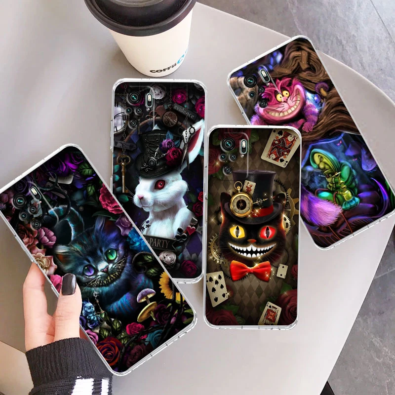 Alice scary cheshire cat For Xiaomi Redmi Note 12 11E 11S 11 11T 10 10S 9 9T 9S 8 8T Pro Plus 5G Transparent Phone Case
Alice scary cheshire cat For Xiaomi Redmi Note 12 11E 11S 11 11T 10 10S 9 9T 9S 8 8T Pro Plus 5G Transparent Phone Case