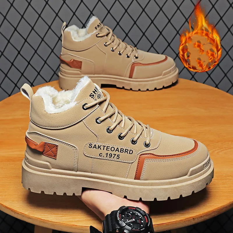 Men Snow Boots Outdoor Shoes For Male Thick Sole Sneakers for Men Winter Shoes Botines Tenis Keep Warm Fluff Mens Casual shoes
Men Snow Boots Outdoor Shoes For Male Thick Sole Sneakers for Men Winter Shoes Botines Tenis Keep Warm Fluff Mens Casual shoes