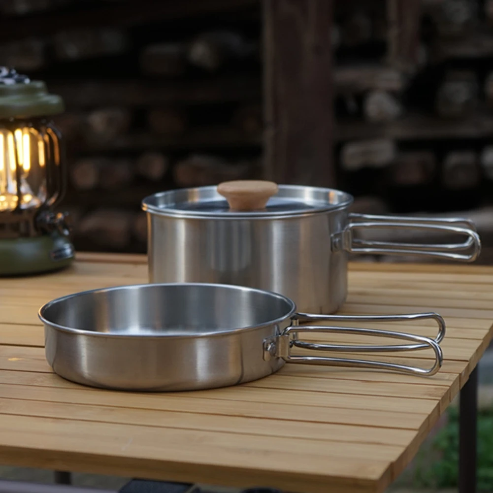 Household Picnic Pot Set Outdoor Soup Pots Foldable Handle Camp Cookware for Climbing Backpacking Hiking
Household Picnic Pot Set Outdoor Soup Pots Foldable Handle Camp Cookware for Climbing Backpacking Hiking