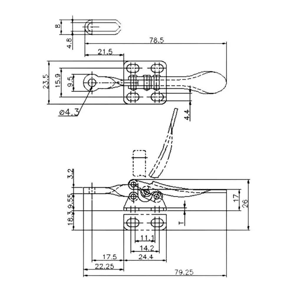 2PCS GH-201A Toggle Clamp Holding Capacity 27KG Quick Release Hand Clip Tool GH-201A Toggle Clamp Holding Capacity 27KG Quick
2PCS GH-201A Toggle Clamp Holding Capacity 27KG Quick Release Hand Clip Tool GH-201A Toggle Clamp Holding Capacity 27KG Quick