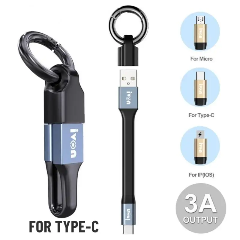 Usb Mobile Data Cable For Iphone Samsung Xiaomi 2 In 1 Fast Charging Line Portable Mini Cable Phone Accessories Key Chain
Usb Mobile Data Cable For Iphone Samsung Xiaomi 2 In 1 Fast Charging Line Portable Mini Cable Phone Accessories Key Chain