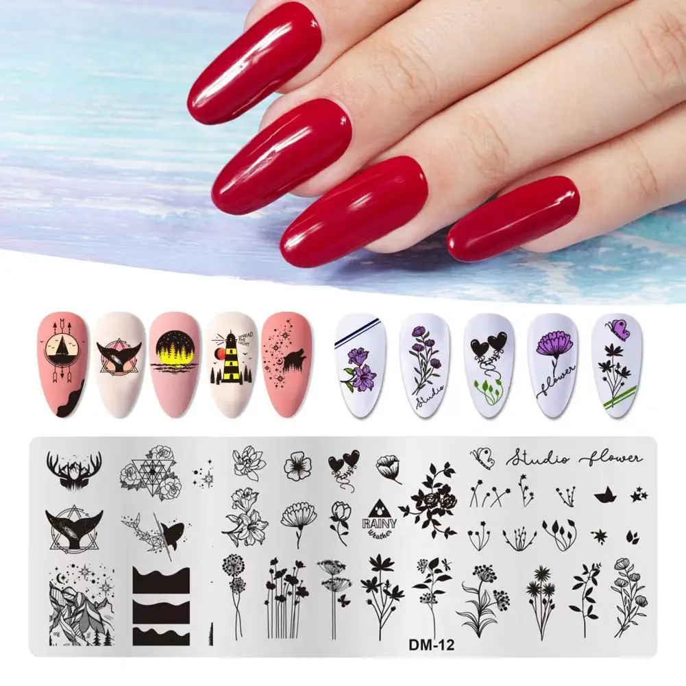 Nail Print Template Useful DIY Decorative Delicate Pattern Nail Art Template Reusable Fine Workmanship Nail Plate
Nail Print Template Useful DIY Decorative Delicate Pattern Nail Art Template Reusable Fine Workmanship Nail Plate