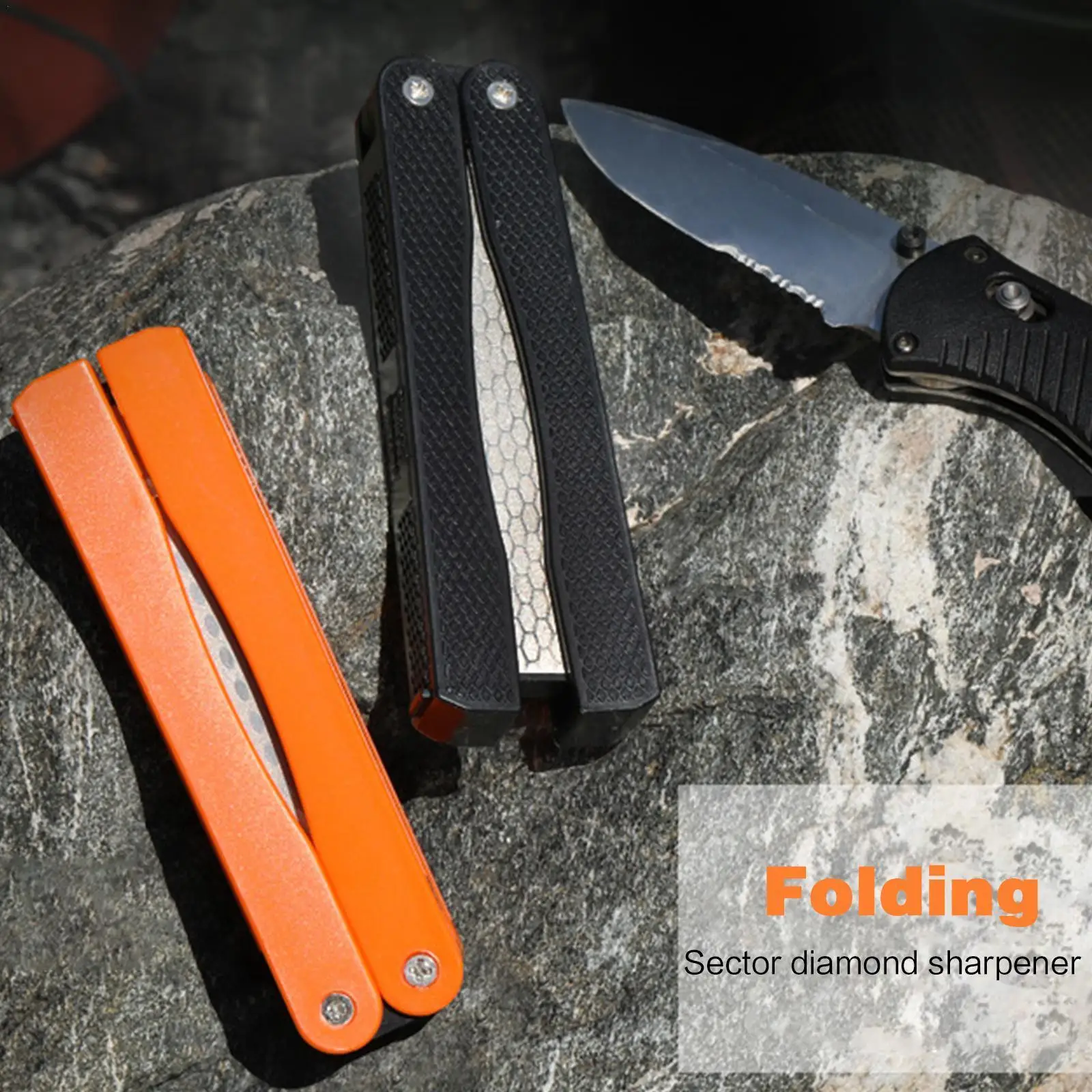 Double Sided Folded Pocket Sharpener Diamond Knife Kitchen Sharpening Outdoor Stone Tool New Professional K0V8
Double Sided Folded Pocket Sharpener Diamond Knife Kitchen Sharpening Outdoor Stone Tool New Professional K0V8