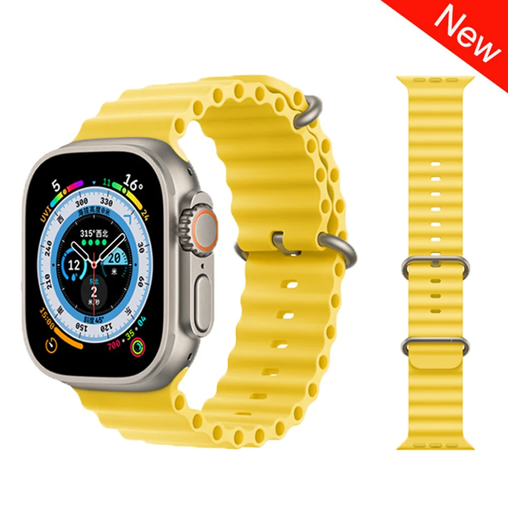 Ремешок силиконовый для Apple Watch Band 49 мм 45 мм 44 мм 40 мм 41 мм 42 мм, браслет для IWatch Ultra Series 8 7 6 5 4 3 Se
Ремешок силиконовый для Apple Watch Band 49 мм 45 мм 44 мм 40 мм 41 мм 42 мм, браслет для IWatch Ultra Series 8 7 6 5 4 3 Se