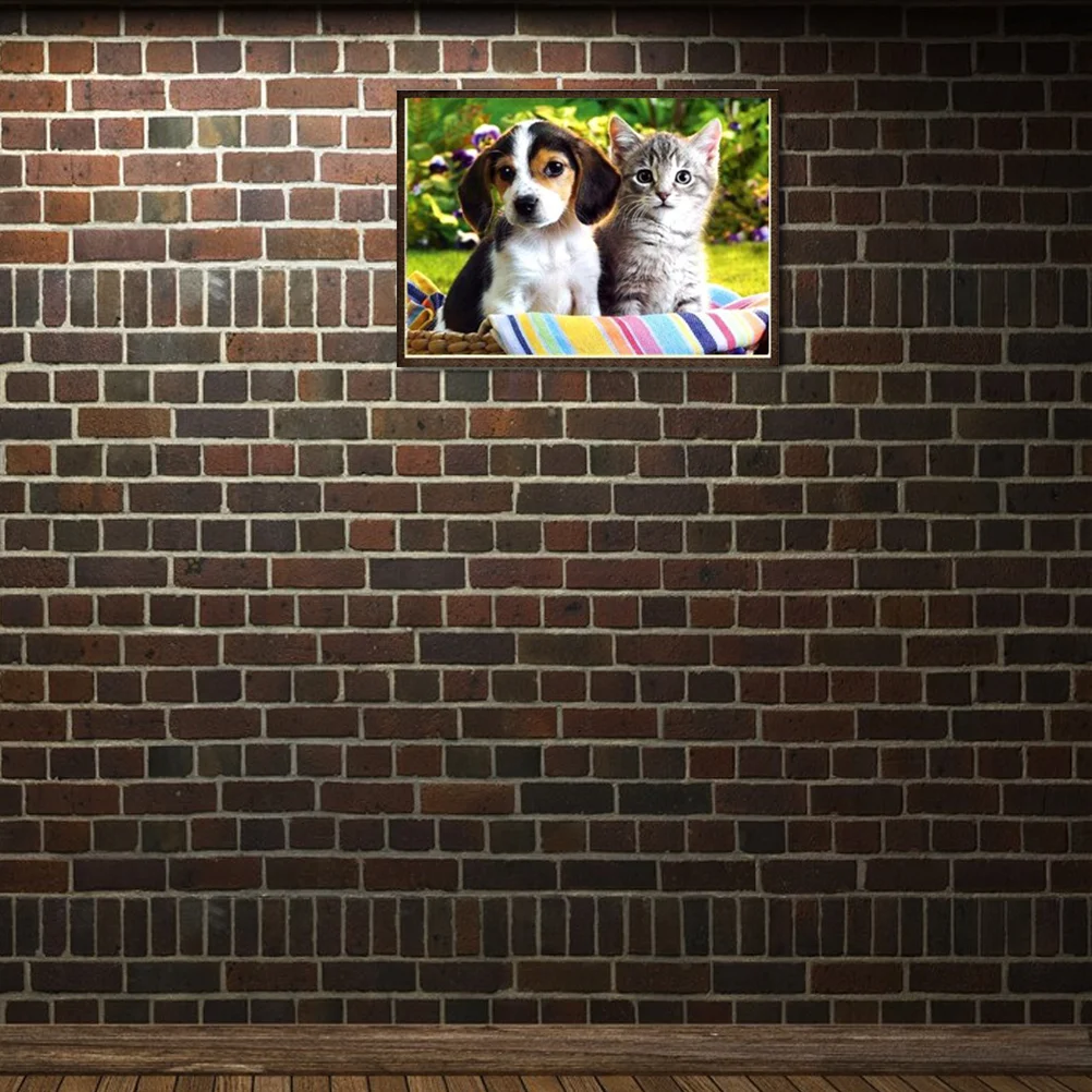 DIY Diamond Embroidery Painting Kit Cross Stitch Pictures Crafts Household Wall Decor (Puppy and Kitten) Kuromi
DIY Diamond Embroidery Painting Kit Cross Stitch Pictures Crafts Household Wall Decor (Puppy and Kitten) Kuromi