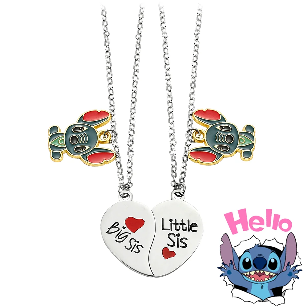 Disney Lilo and Stitch Necklace Heart Stainless Steel Magnetic Attraction Pendant Neck Chain Stitch Badge Jewelry Accessories
Disney Lilo and Stitch Necklace Heart Stainless Steel Magnetic Attraction Pendant Neck Chain Stitch Badge Jewelry Accessories