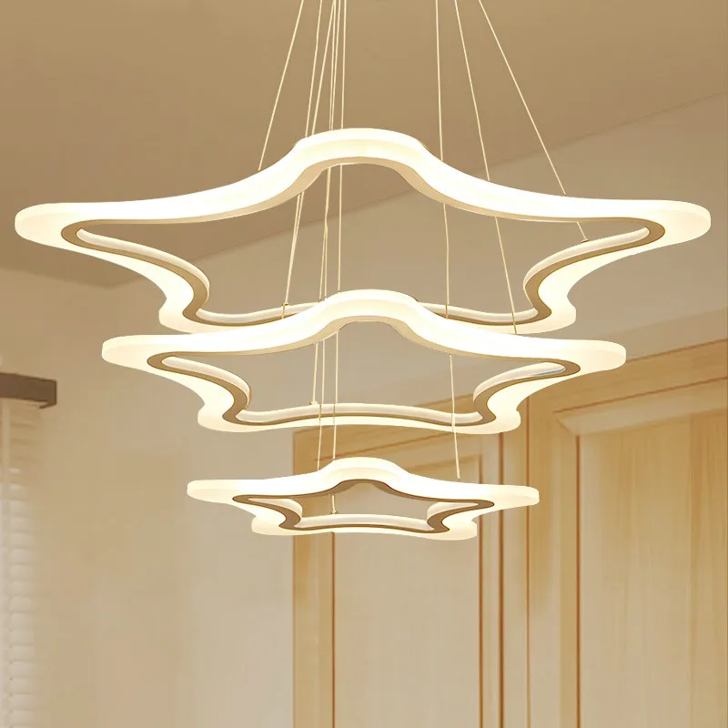 

Creative modern LED pendant lights Kitchen Acrylic+Metal suspension hanging ceiling lamp for dinning room lamparas colgantes