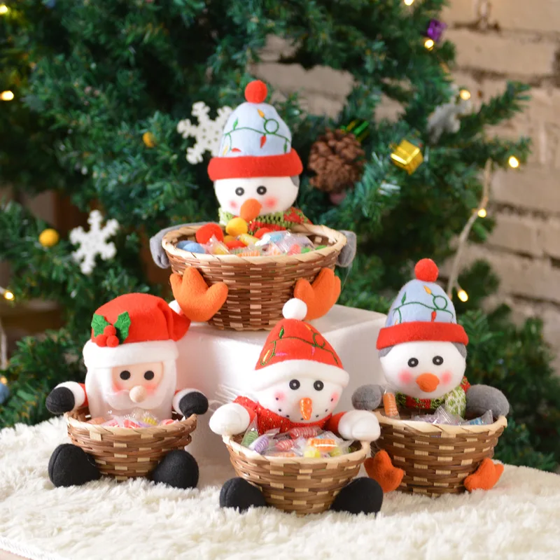 Cute Christmas Ornaments Santa Claus Christmas Basket Candy Storage Basket Navidad Gift Basket Woven Basket Bamboo Wicker Basket
Cute Christmas Ornaments Santa Claus Christmas Basket Candy Storage Basket Navidad Gift Basket Woven Basket Bamboo Wicker Basket