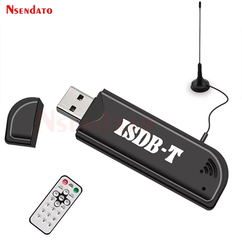 

NEW2023 Mini Digital ISDB-T USB2.0 TV HDTV Tuner Stick Receiver Recorder With Remote Control Antenna for Brazil