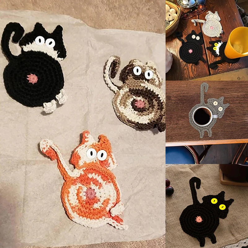 Cat Butt Coaster Tea Coffee Cup Coaster Placemats Durable Heat Resistant Coasters Bowl Pad Table Mat Home Decoration Posavasos
Cat Butt Coaster Tea Coffee Cup Coaster Placemats Durable Heat Resistant Coasters Bowl Pad Table Mat Home Decoration Posavasos