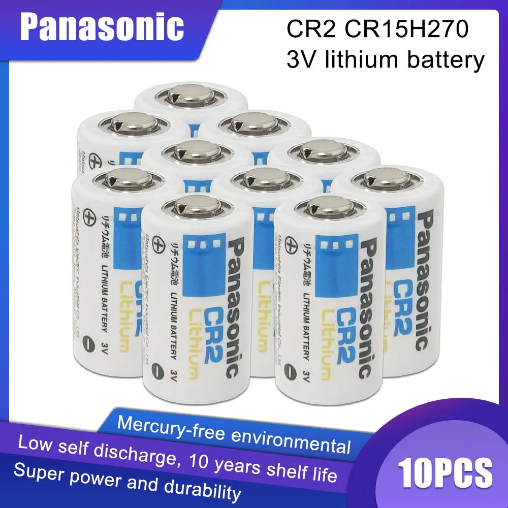 10 шт. Panasonic CR2 цифровая камера фотографическое устройство светодиодный фонарик батарея CR15H270 DLCR2 ELCR2 3 В литиевая батарея
10 шт. Panasonic CR2 цифровая камера фотографическое устройство светодиодный фонарик батарея CR15H270 DLCR2 ELCR2 3 В литиевая батарея