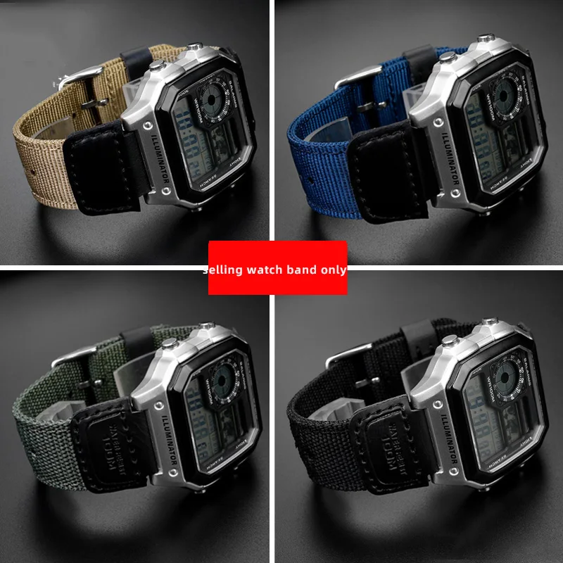 Nylon wristband for Casio watch AQ-S810W AEQ-110W MCW-200 sports nylon canvas wristband watchband strap Men's bracelet 18mm 20mm
Nylon wristband for Casio watch AQ-S810W AEQ-110W MCW-200 sports nylon canvas wristband watchband strap Men's bracelet 18mm 20mm