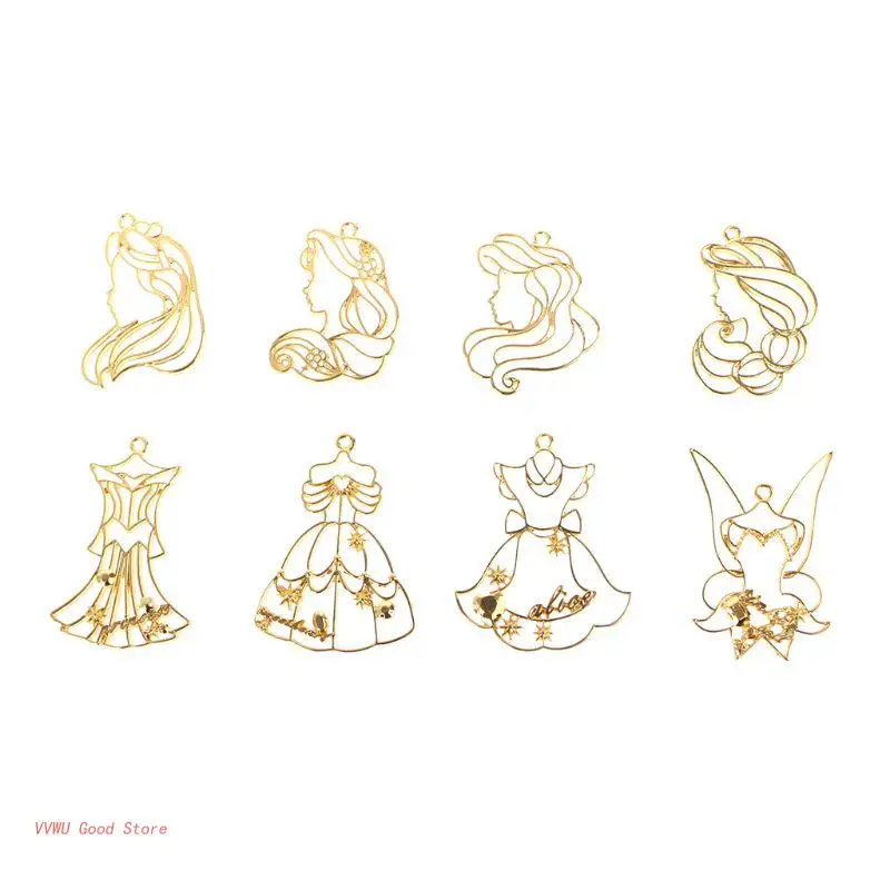 Изящные заколки для лацканов из сплава M2EB, милый кулон в виде Юбки принцессы для подростков, женщин