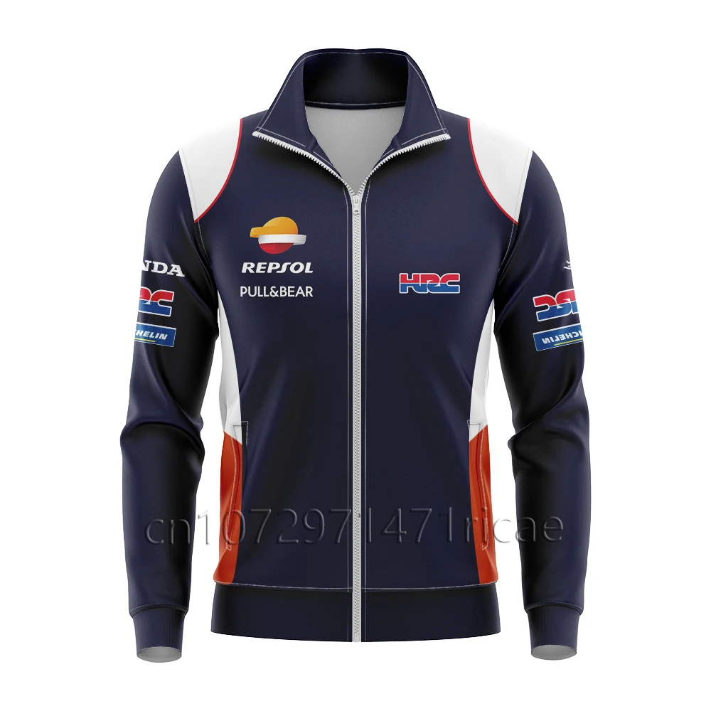 Moto For Honda HRC Repsol Racing Team Zipper Jacket Motorcycle Riding White/Blue Summer Men's Quick Dry, Breathable, and Colorle
Moto For Honda HRC Repsol Racing Team Zipper Jacket Motorcycle Riding White/Blue Summer Men's Quick Dry, Breathable, and Colorle