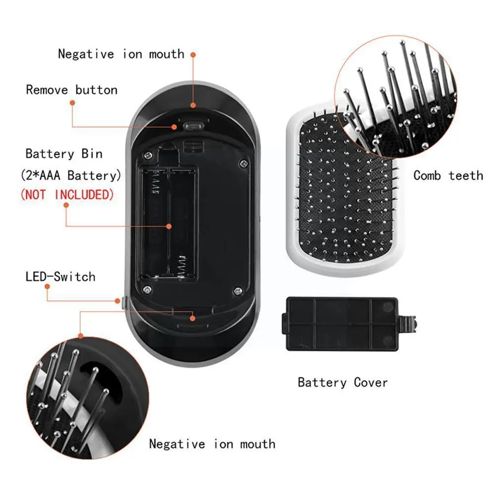Hair Scalp Massage Comb Anti Frizz Ionic Anti-Scald Hair Hair Brush Electric Negative Magic Hair Smooth Comb Combs Ions Bru P1A9
Hair Scalp Massage Comb Anti Frizz Ionic Anti-Scald Hair Hair Brush Electric Negative Magic Hair Smooth Comb Combs Ions Bru P1A9