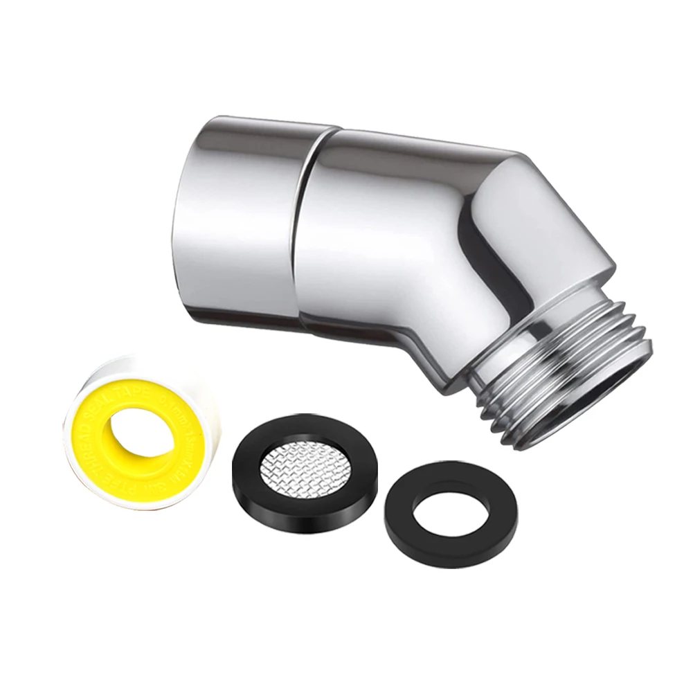 G1/2 Hand Shower Top Spray Elbow Chrome Angle Female Thread Male Thread 135° For Shower Heads/arms Bathroom Tool Accessories
G1/2 Hand Shower Top Spray Elbow Chrome Angle Female Thread Male Thread 135° For Shower Heads/arms Bathroom Tool Accessories