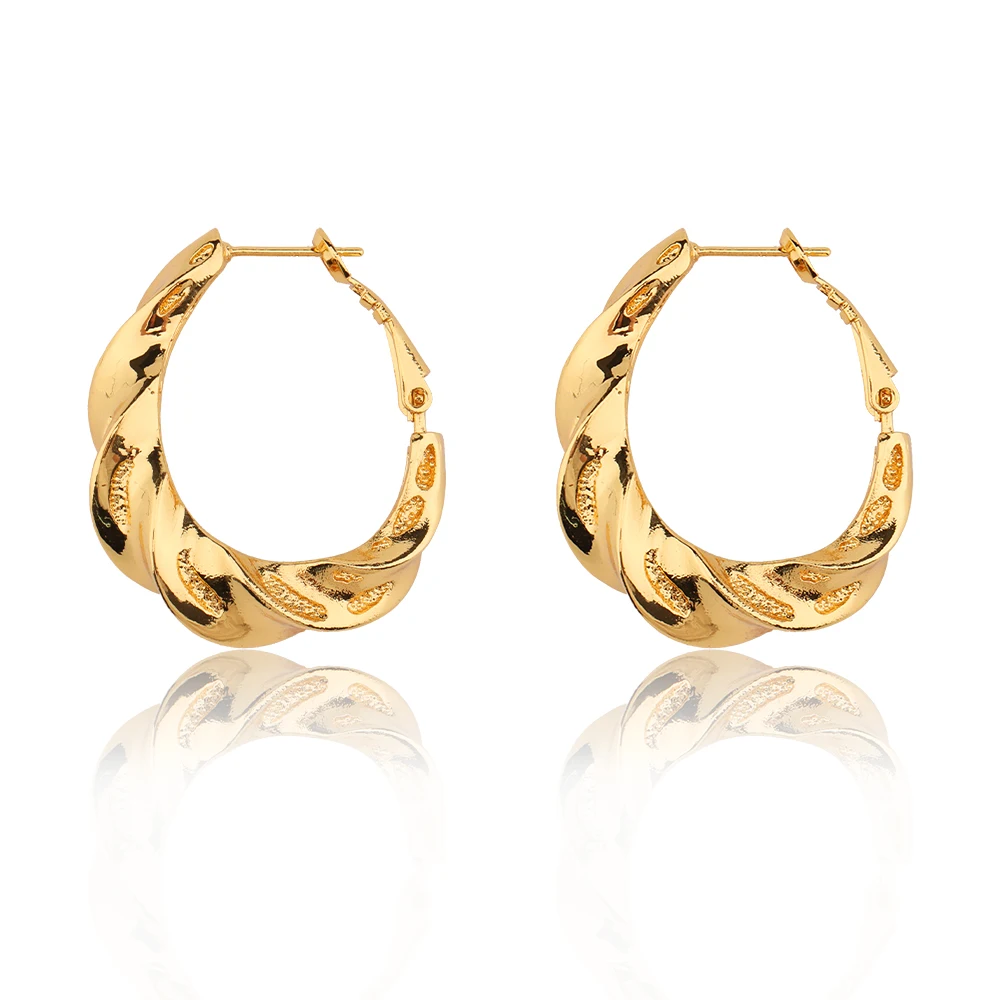 Ladies Earrings Twist Earring Big Brass Fashion Jewelry Womens Gold Hoop Earrings 2022 New Style Loop Earrings
Ladies Earrings Twist Earring Big Brass Fashion Jewelry Womens Gold Hoop Earrings 2022 New Style Loop Earrings